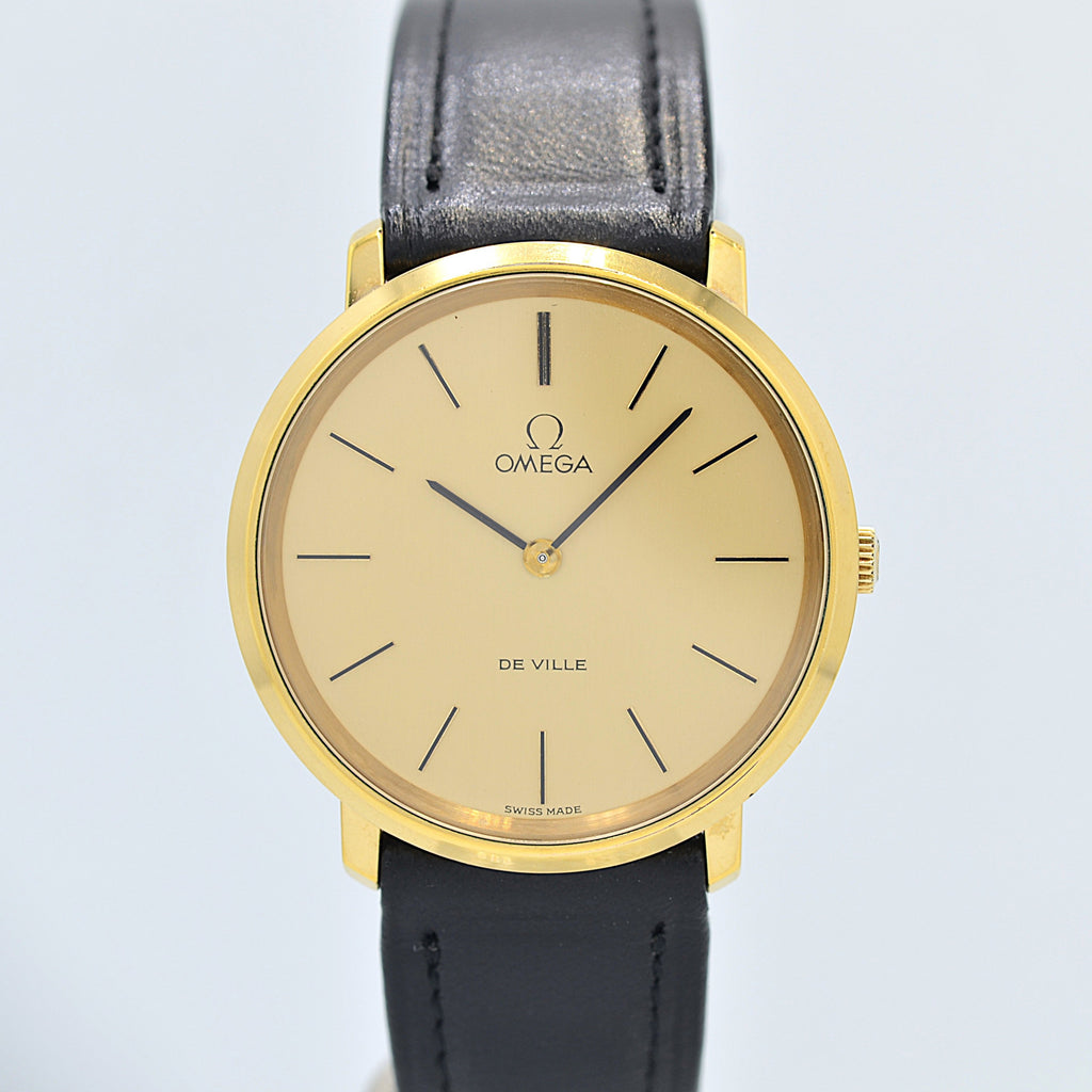 OMEGA] Omega De Ville GP Round Gold Deadstock