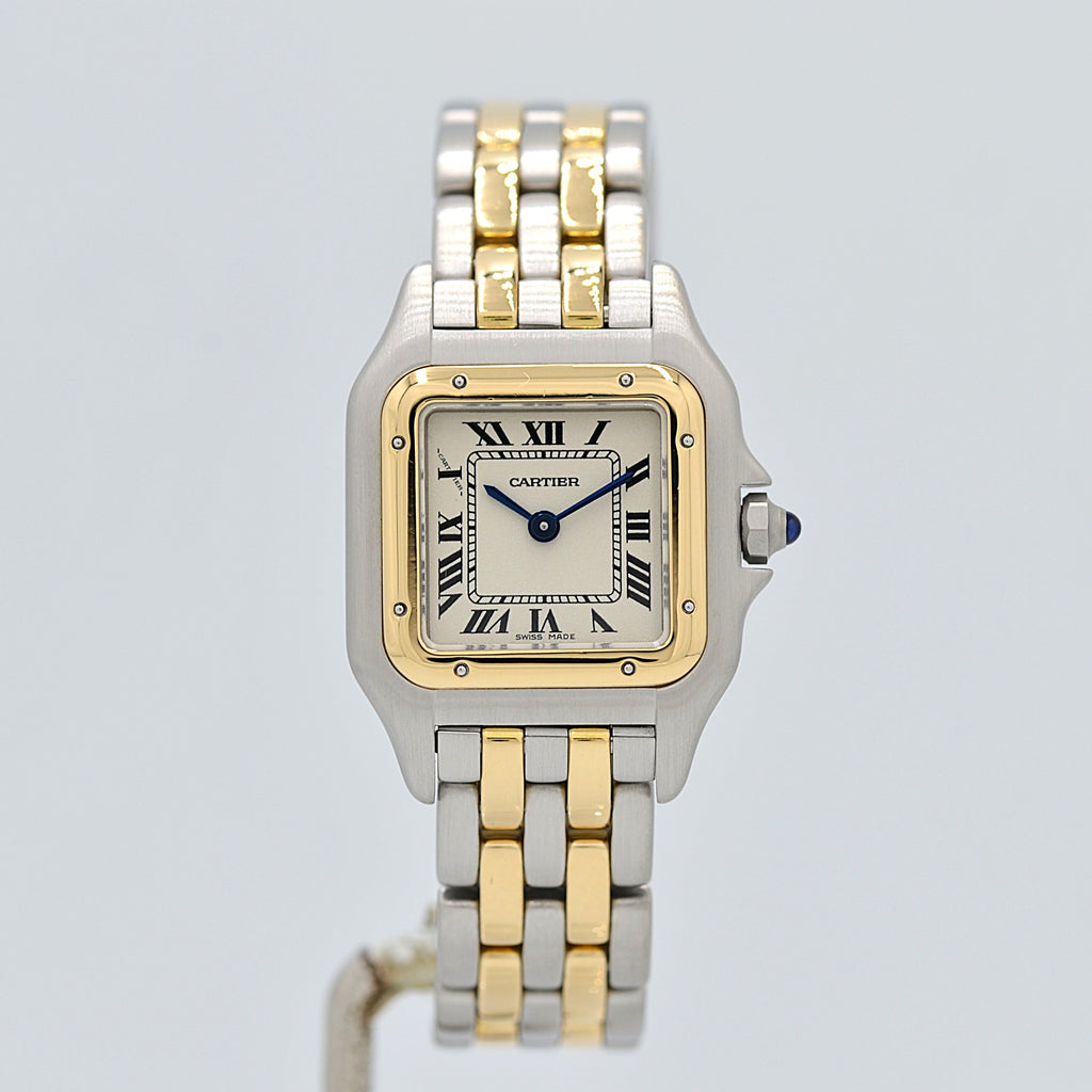 Cartier】カルティエ パンテールSM 2ロウ 18KYG×SS カルティエ