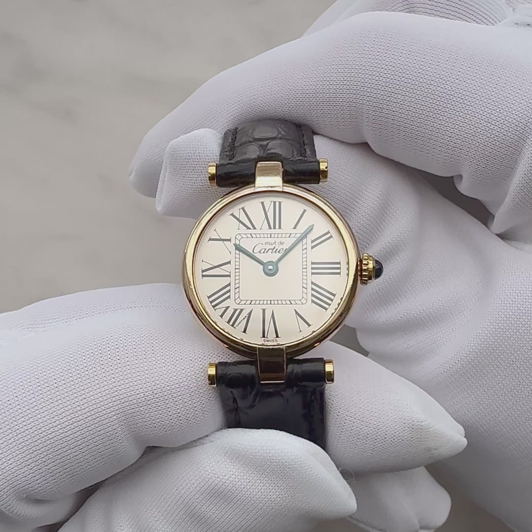 【Cartier】カルティエ マストヴァンドームSM オパラン 純正Dバックル付き