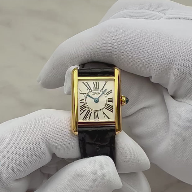 Cartier】カルティエ マストタンク SM オパラン 純正Dバックル付き