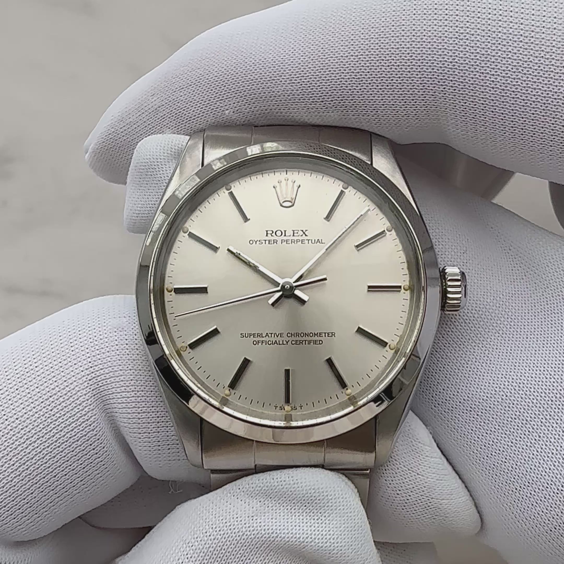 【ROLEX 】ロレックス オイスターパーペチュアル Ref.1002 Silver 1983年製