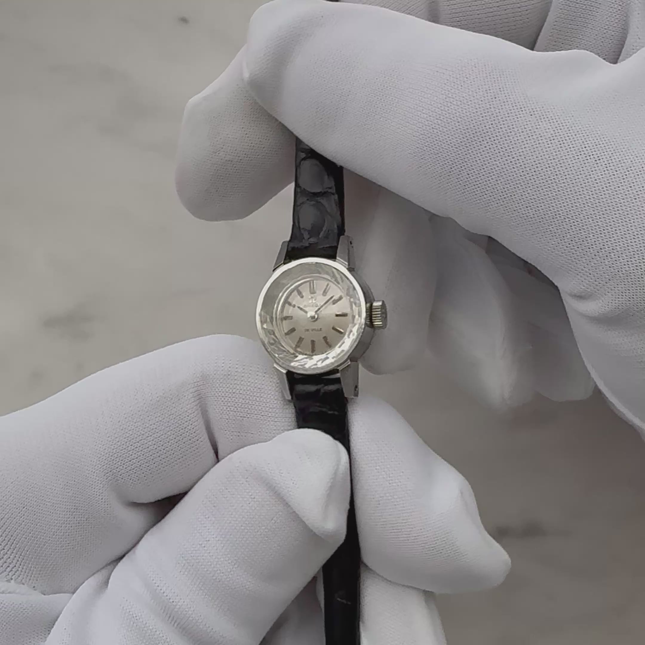 【OMEGA】オメガ デヴィル SS カットガラス デッドストック