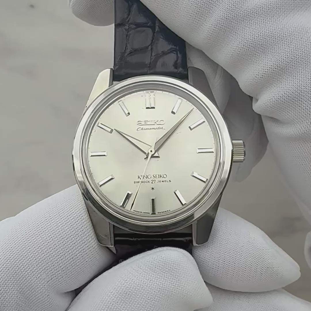 【SEIKO】セイコー キングセイコーセカンド クロノメーター前期型 純正尾錠付き