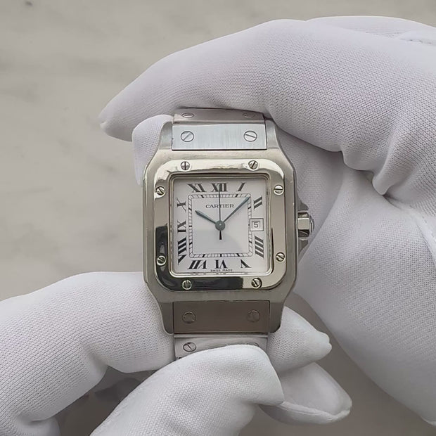 Cartier】カルティエ サントスガルベ LMステンレス SWISS MADE 表記