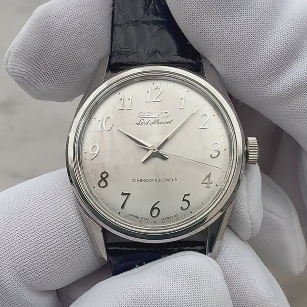 SEIKO】セイコー ロードマーベル SS アラビア 5740-8000 純正尾錠付き