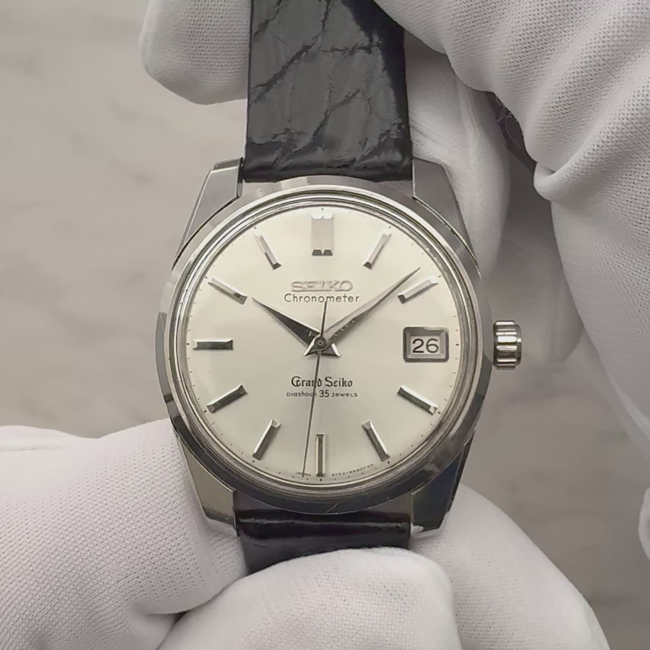 【SEIKO】セイコー グランドセイコー2nd 43999 クロノメーター表記 セイコー純正尾錠付き