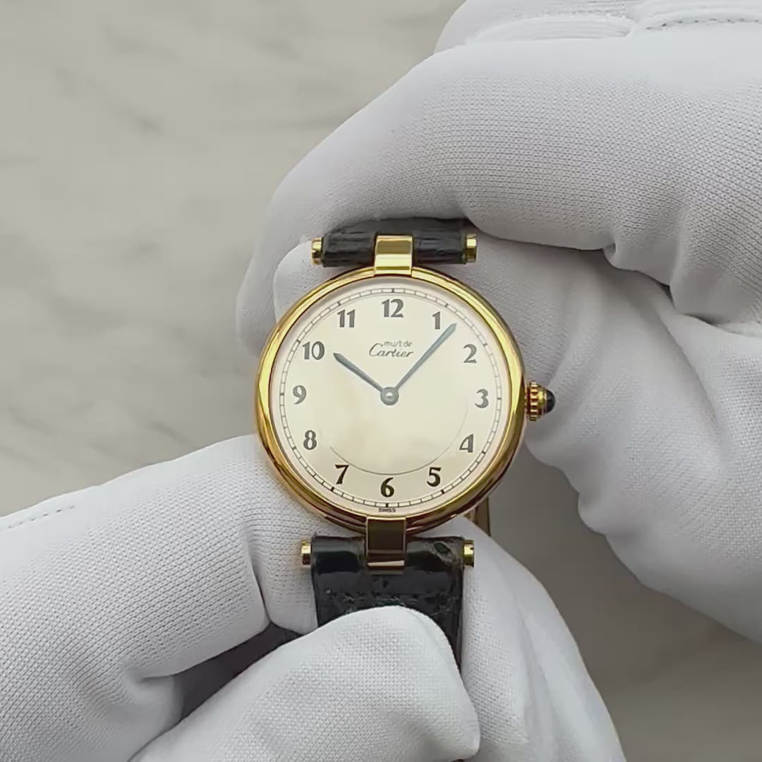 【Cartier】カルティエ マストヴァンドーム LM アラビア デッドストック 純正Dバックル付き