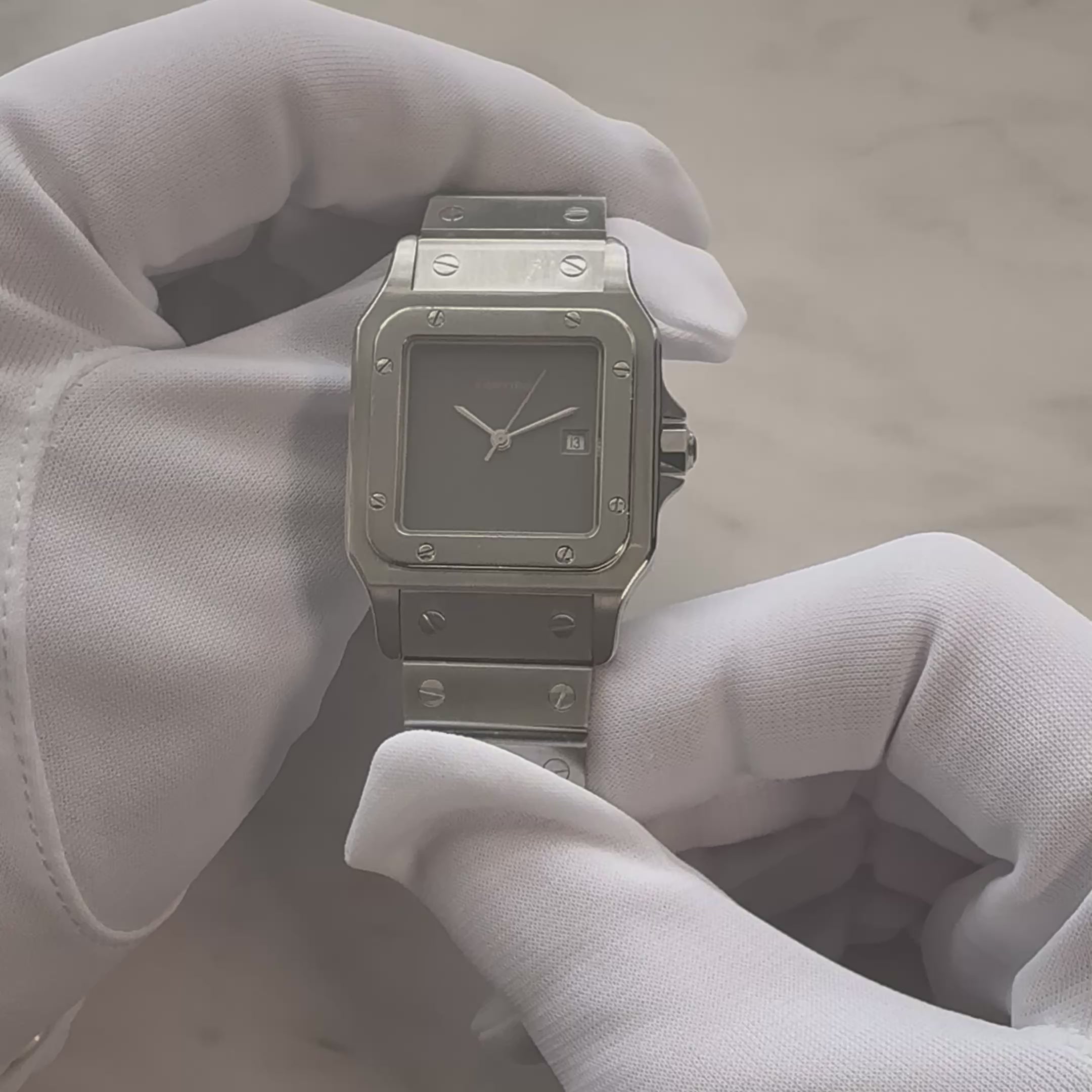 【Cartier】カルティエ サントスガルベ LMステンレス Grey