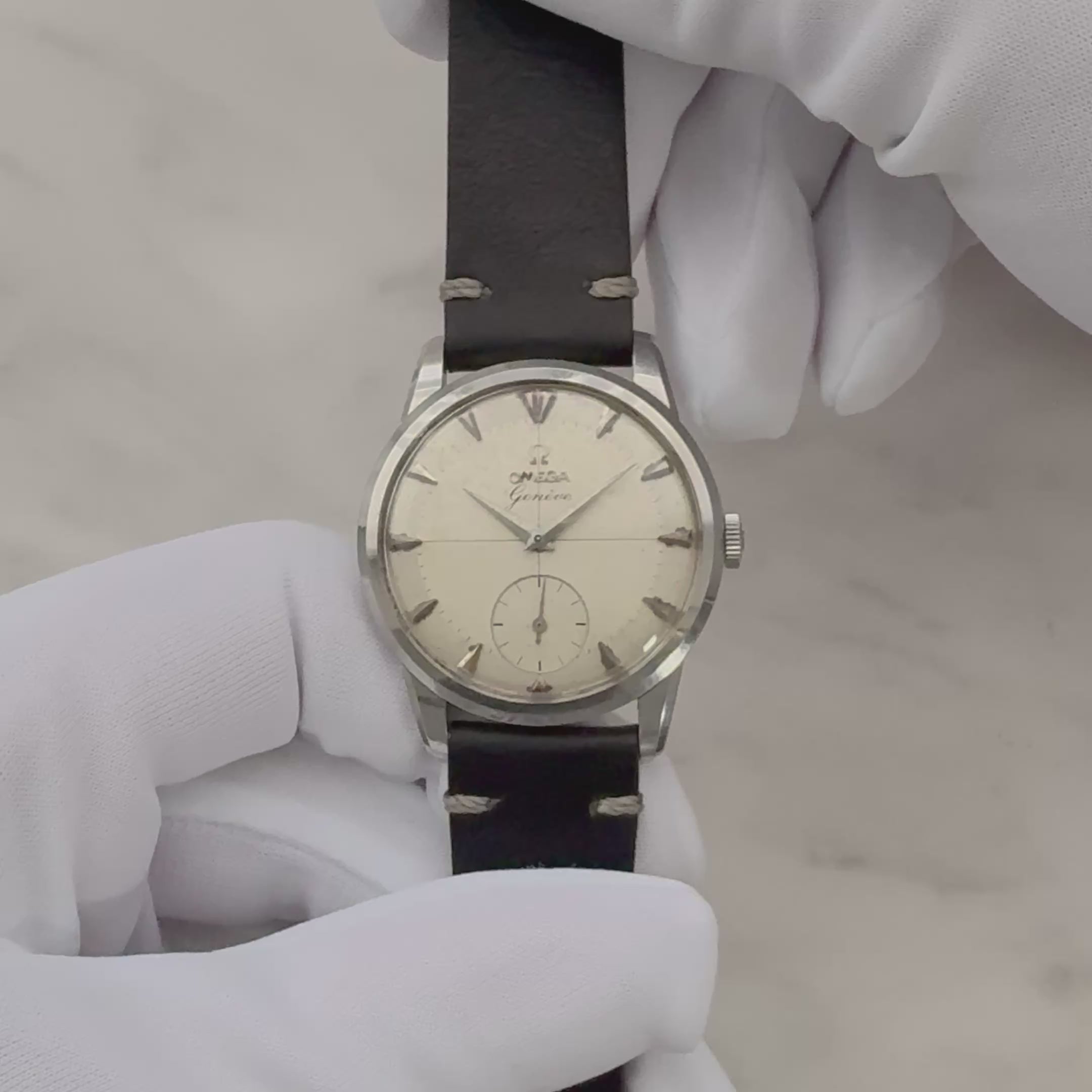 【OMEGA】オメガ ジュネーヴ SSスモールセコンドCal.267 純正ボックス付き