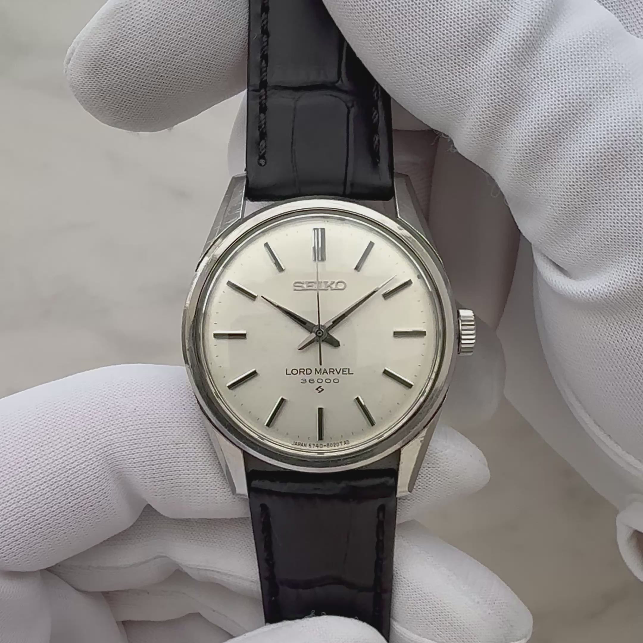 【SEIKO】Seiko Lord Marvel 36000 SS Bar Early Model Seahorse
