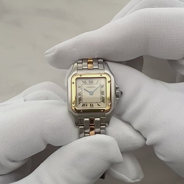 Cartier】カルティエ パンテールSM 1ロウ 18KYG×SS