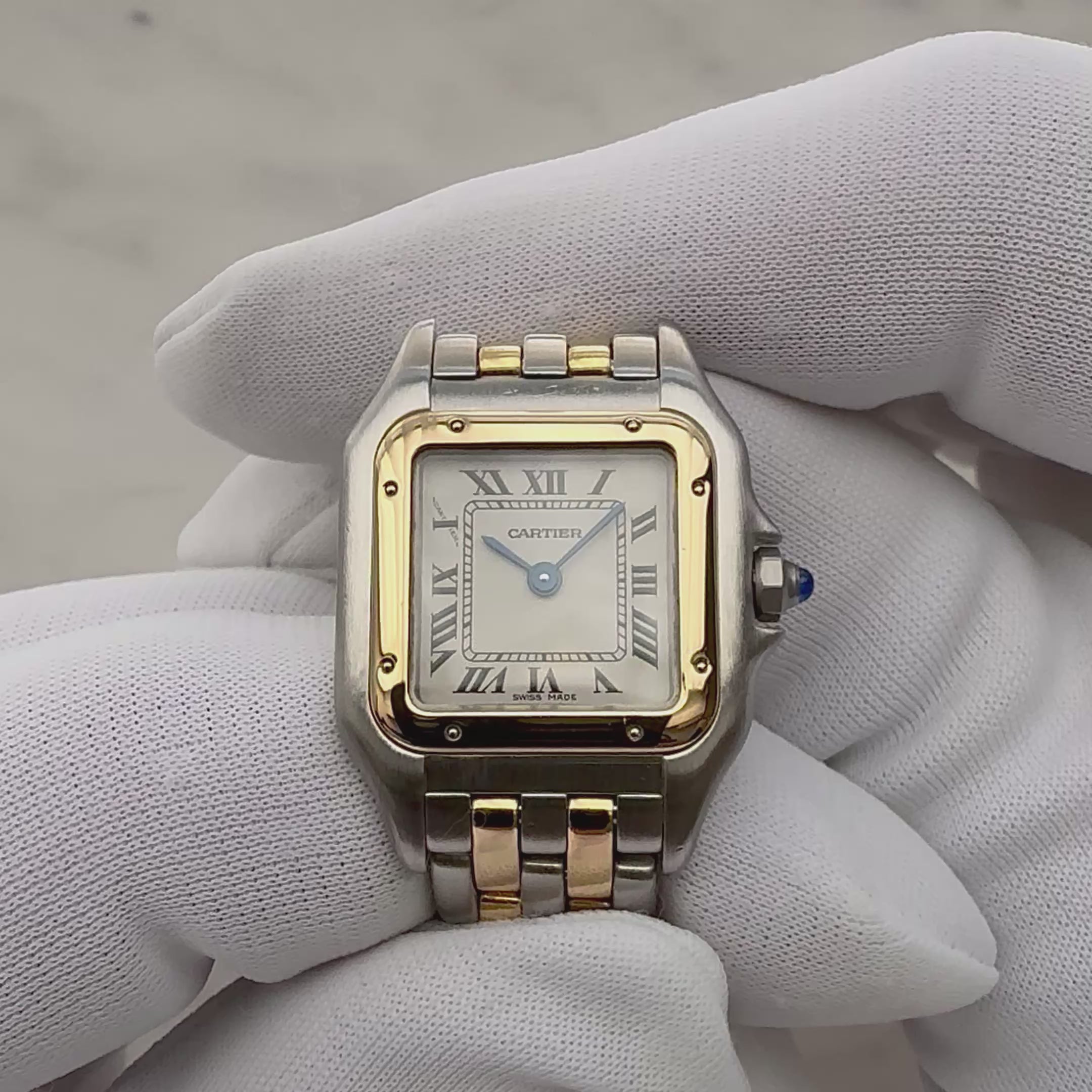 【Cartier】 Cartier Panthère SM 2rangs 18KYG x SS, Cartier Complete Service Performed