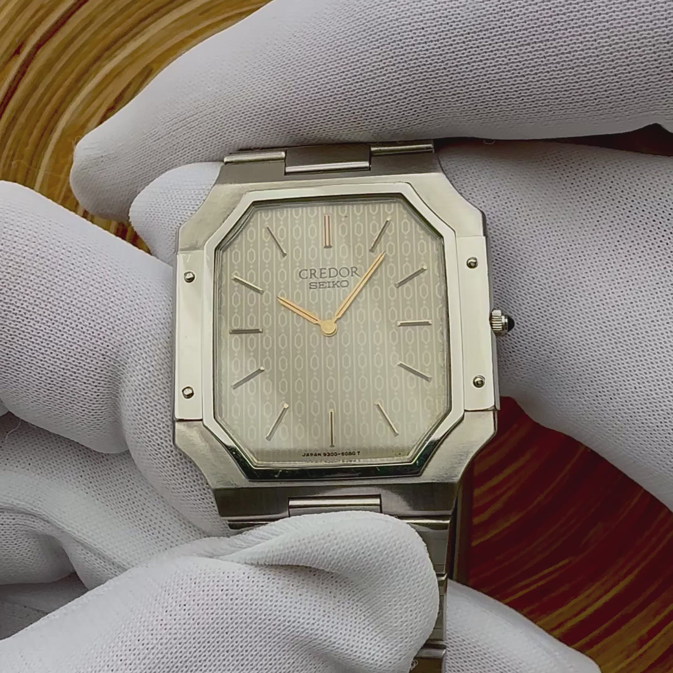 [SEIKO] Seiko Credor Stainless Steel Monogram 9300-5050