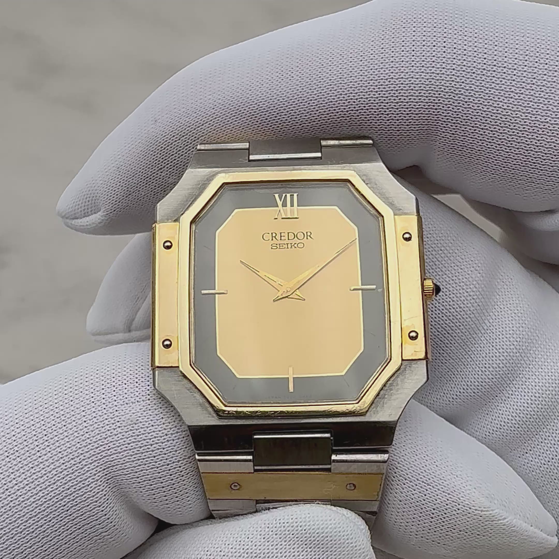 【SEIKO】 セイコー クレドール 14KYG×SS 9300-5320 1981年11月製造