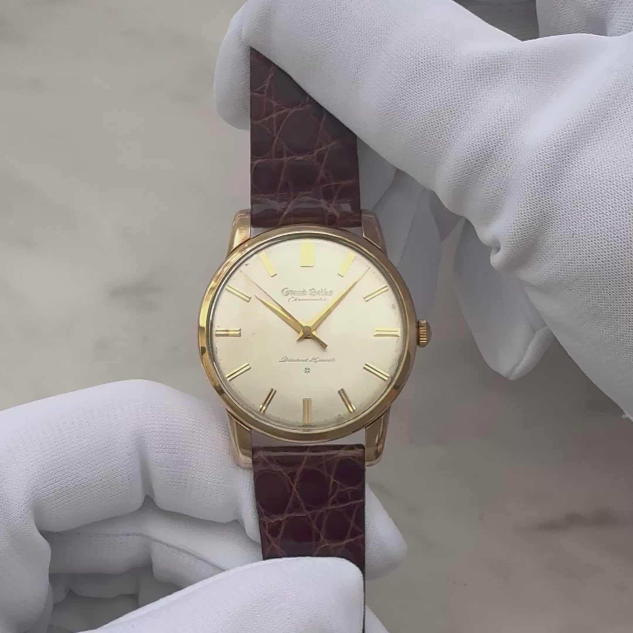 【SEIKO】セイコー グランドセイコー 1st 彫り文字盤
