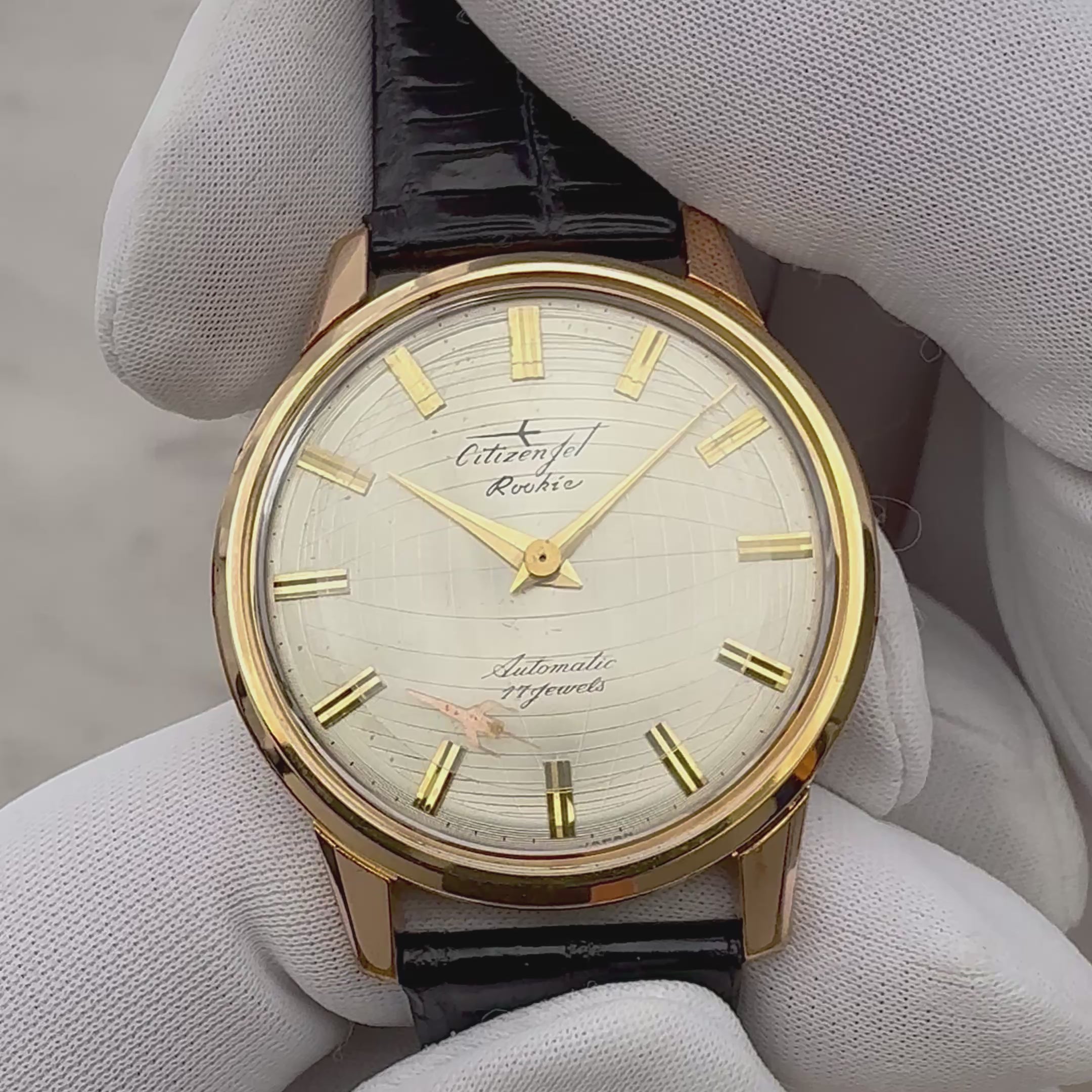【CITIZEN】ジェットルーキー GP 飛行機秒針 純正尾錠付き 1963年10月製
