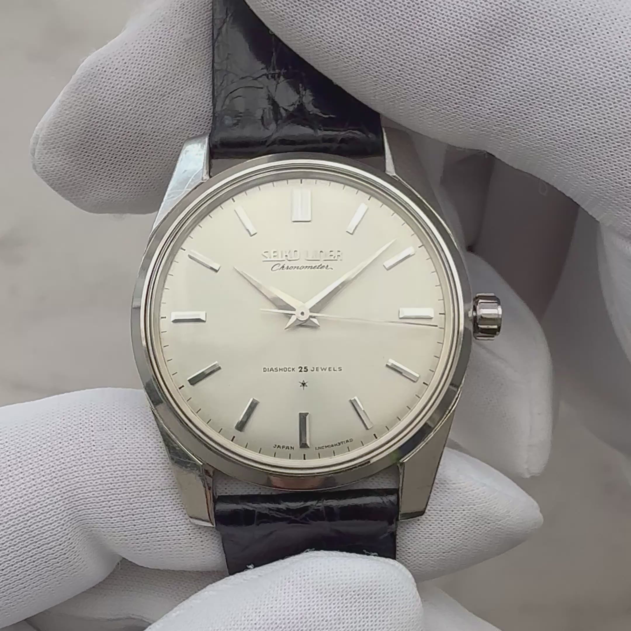 【SEIKO】セイコー ライナークロノメーター 46999 純正尾錠付き 1963年7月製造