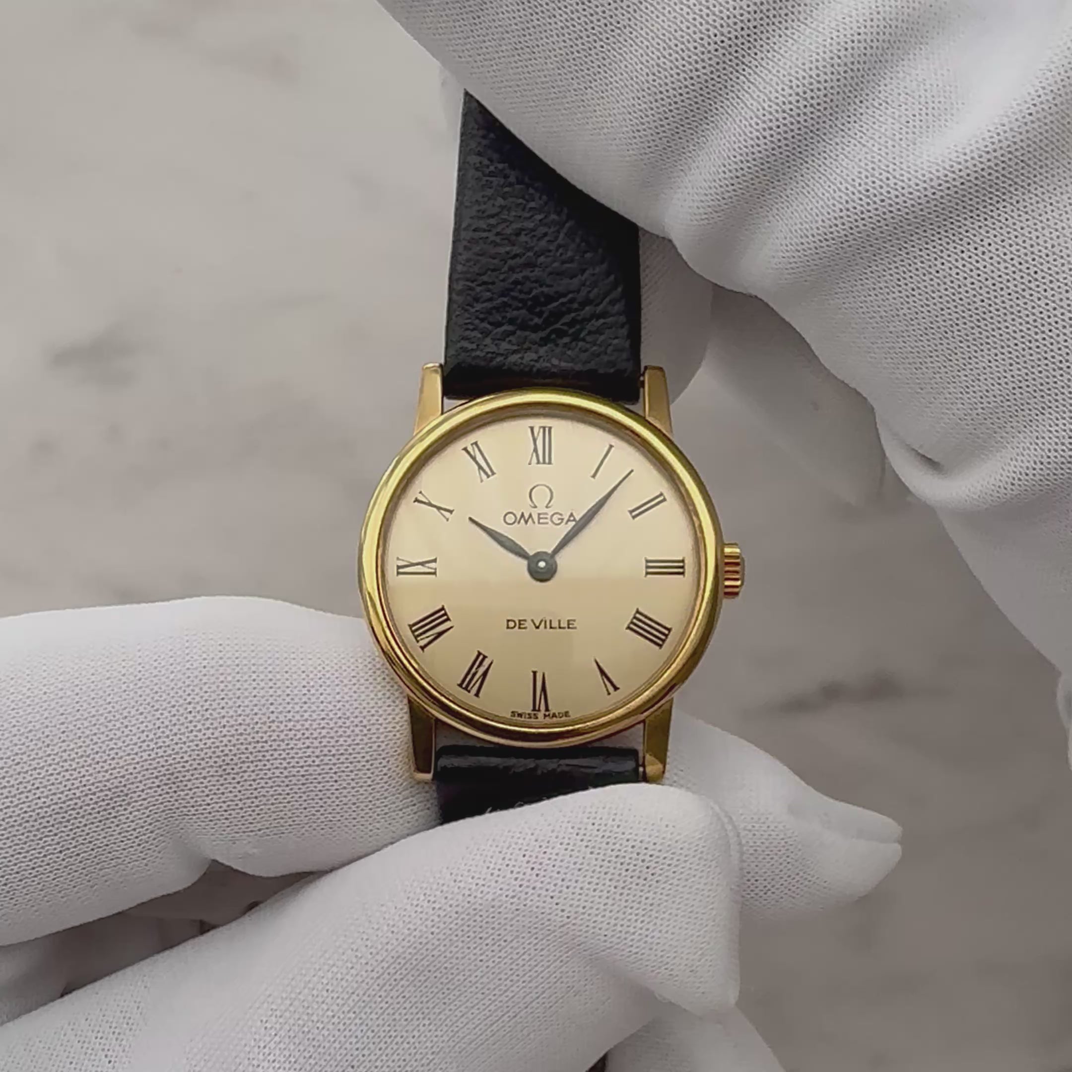 【OMEGA】オメガ デヴィル GP ラウンド Gold Roman デッドストック