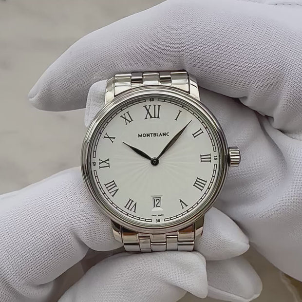 MONTBLANC】モンブラン トラディションデイト White 36mm クォーツ