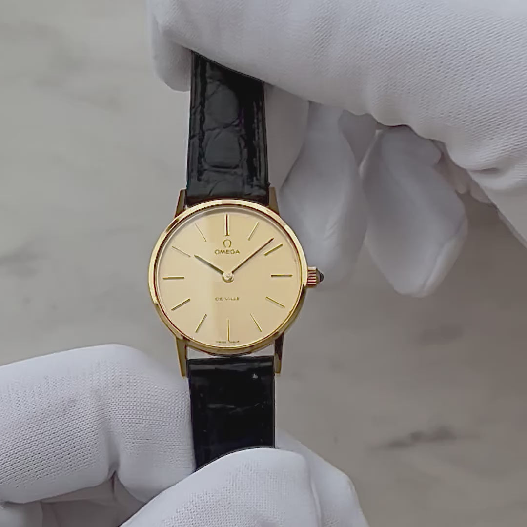 [OMEGA] Omega De Ville GP Round Gold Deadstock with original box