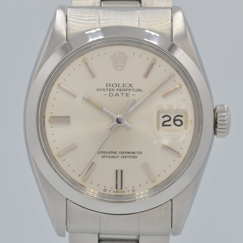 新品本物 ROLEX 】ロレックス パーペチュアルデイト Ref.1500 Silver σ 時計