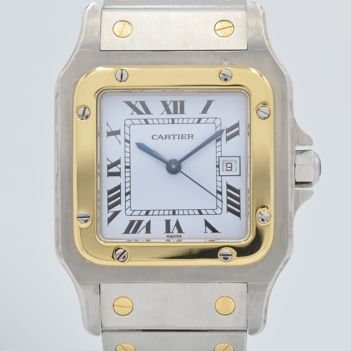 Cartier】カルティエサントスガルベ LM 自動巻き 18KYG×SS後期型 
