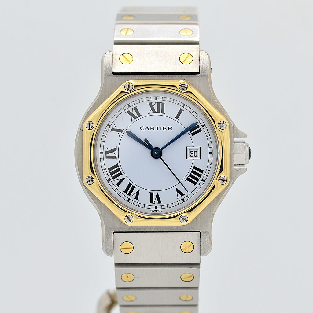 Cartier】カルティエ サントスオクタゴンLM 18KYG×SS