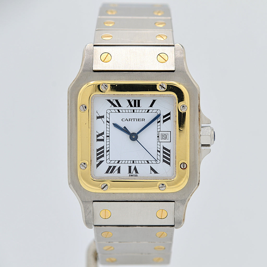 Cartier】カルティエ サントスガルベ LM 自動巻き 18KYG×SS