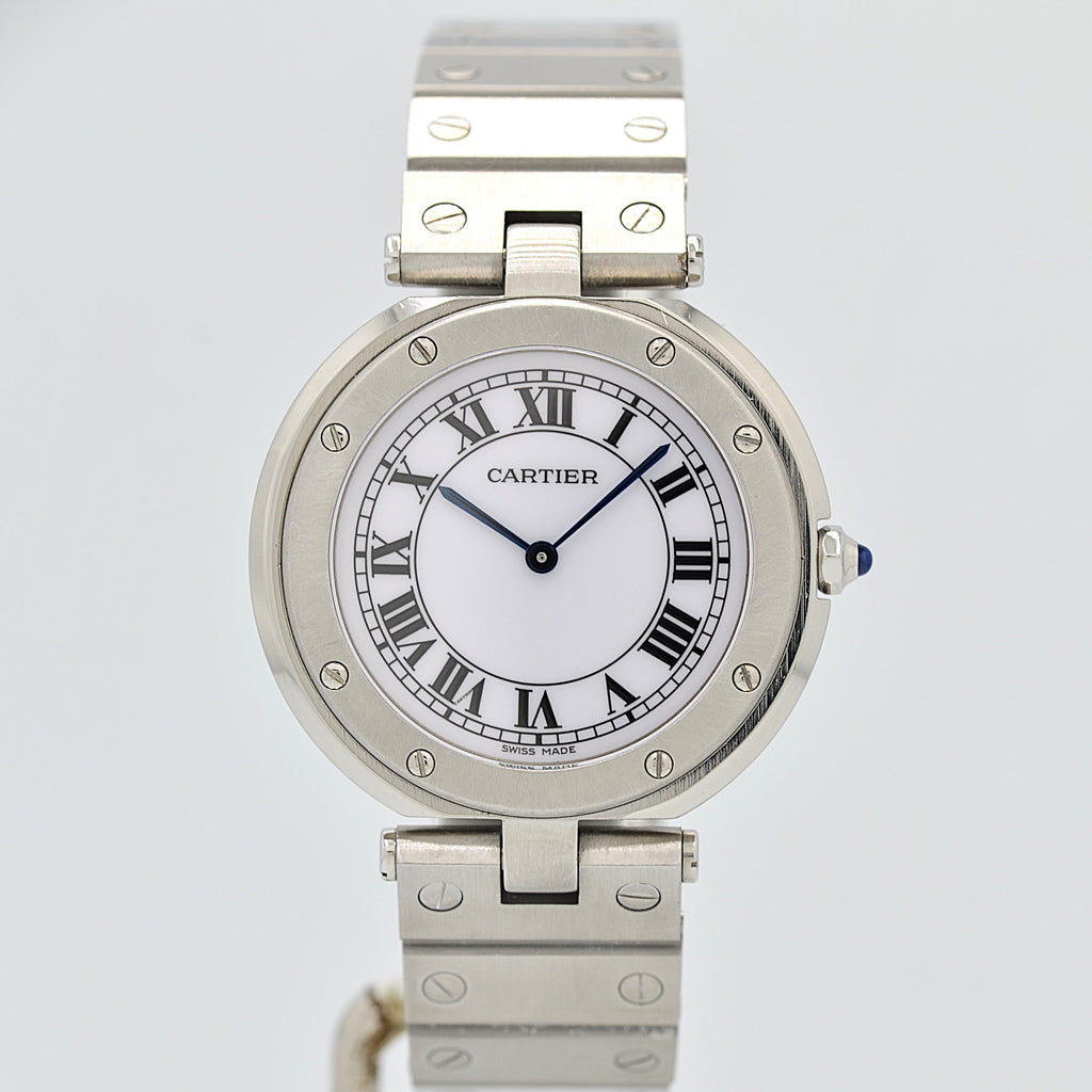 Cartier】カルティエ サントスヴァンドームLM ステンレス カルティエ 