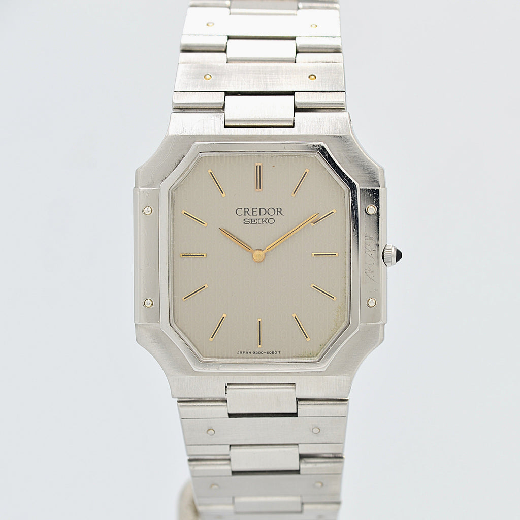 SEIKO] Seiko Credor Stainless Steel Monogram 9300-5050