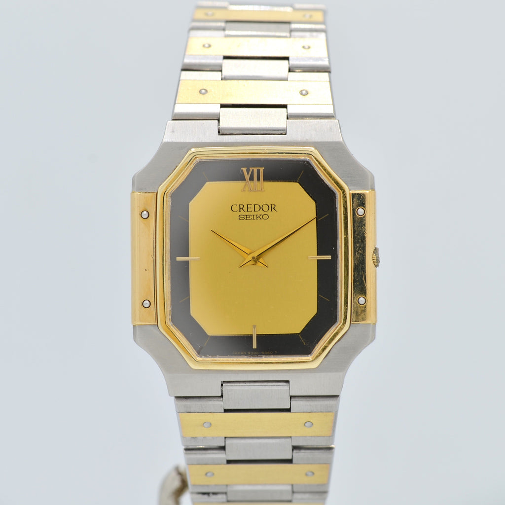 ✨SEIKO✨セイコー✨クレドール✨18K✨14Kベゼル✨コンビ✨腕時計✨ SEIKO】セイコー クレドール 14KYG×SS 9300-5320