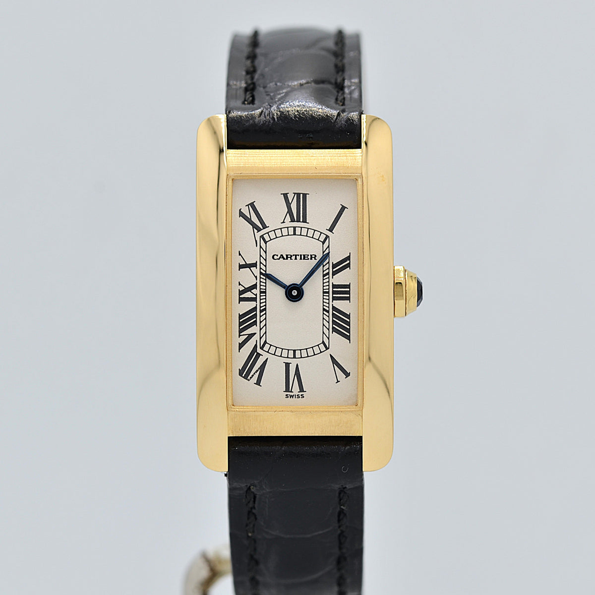 Cartier】カルティエ タンクアメリカン SM18KYG 付属品付き カルティエ 