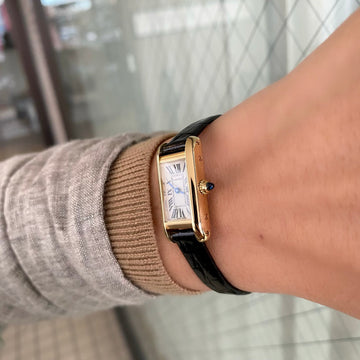 Cartier】カルティエタンクアロンジェ SM 18KYG