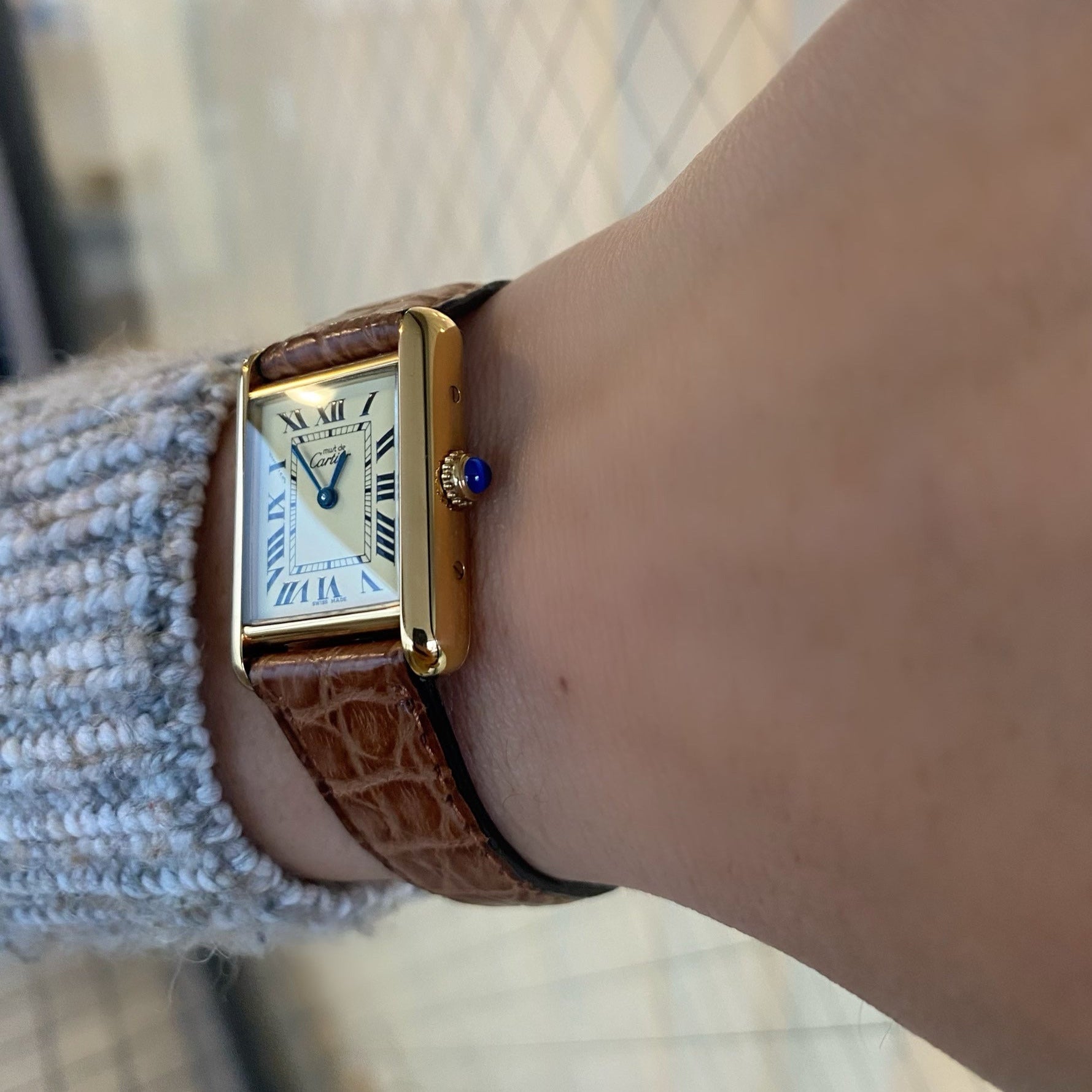 [Cartier] Mast Tank SM Late Ivory Loma Dial