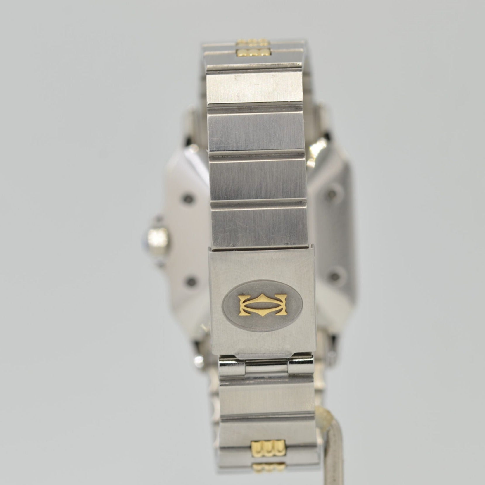 [CARTIER] Santo Sugarbe LM combination Automatic winding Godron bracelet