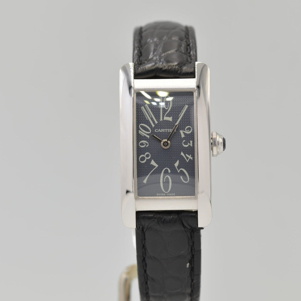 Cartier】カルティエタンクアメリカン SM 18KWG 純正18金D