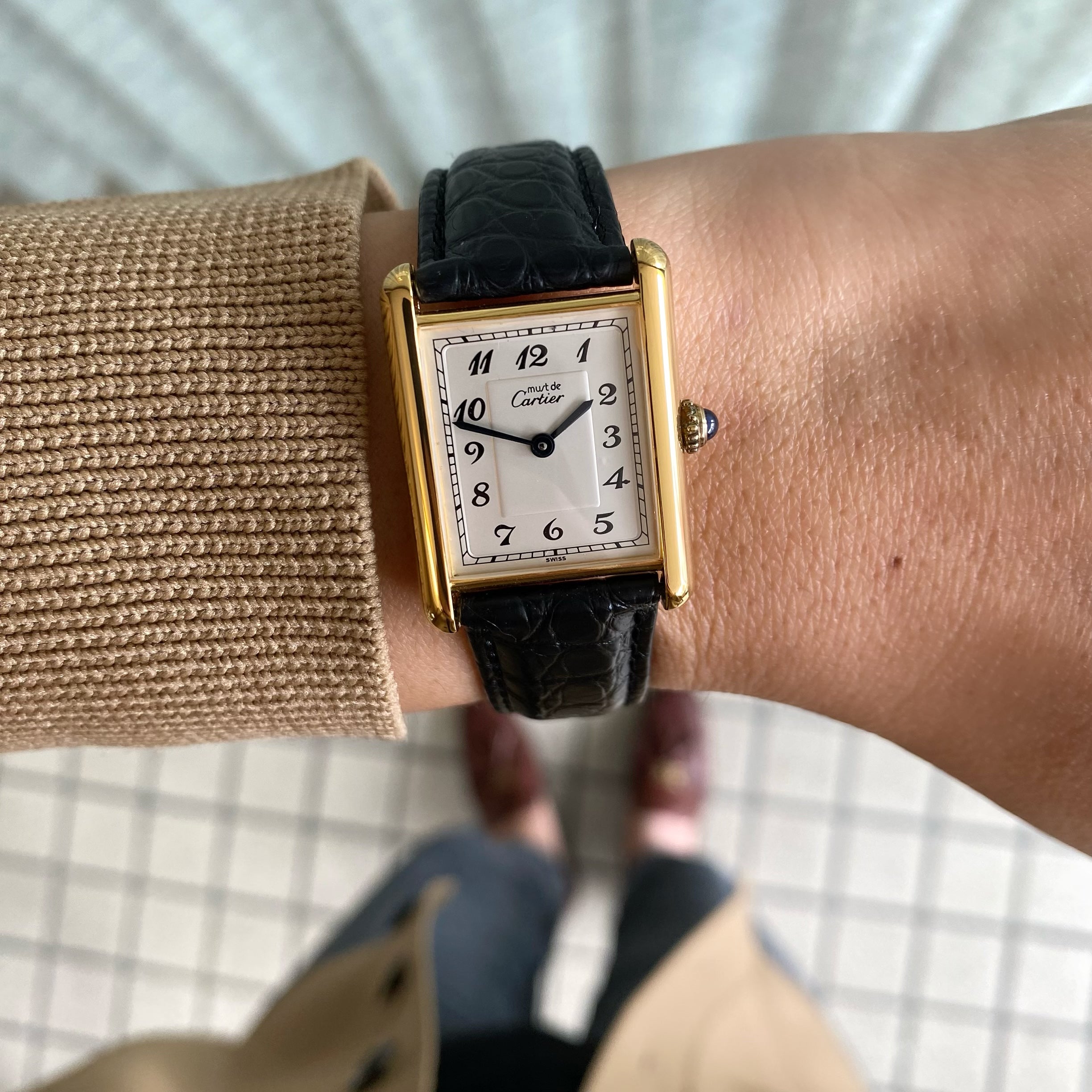 [Cartier] Mast tank LM with genuine D buckle