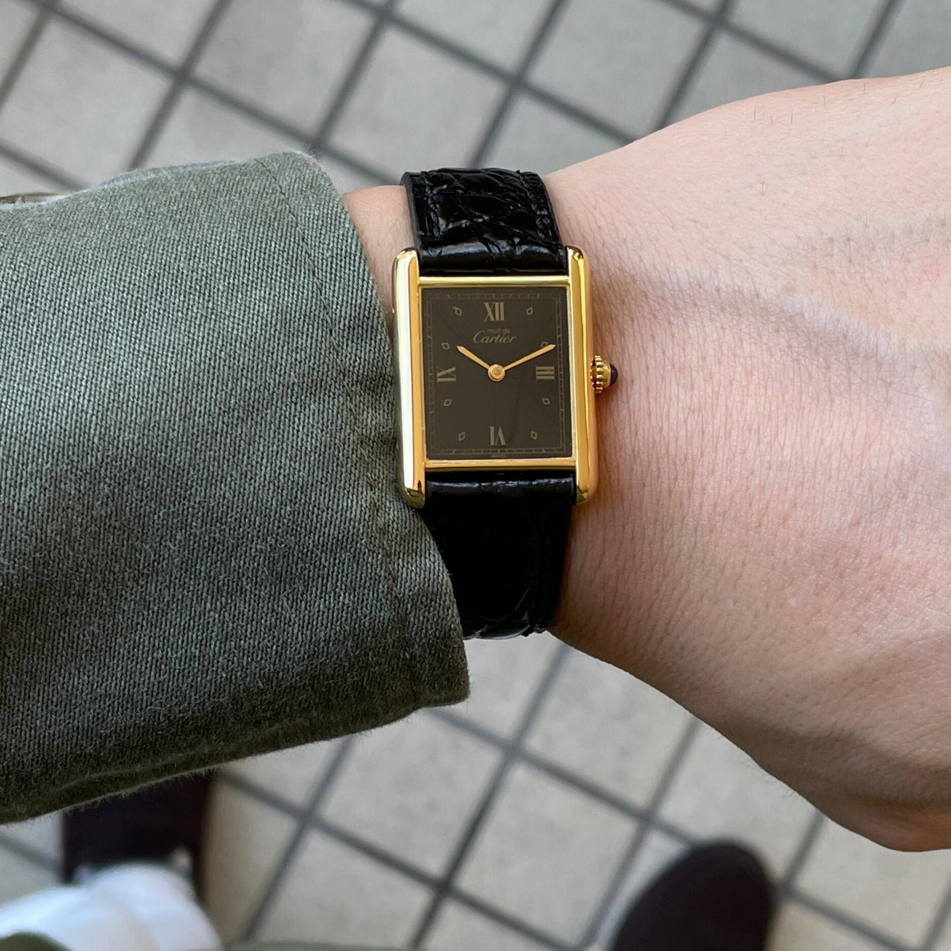 [Cartier] Mast Tank LM Black 4 -point Roma