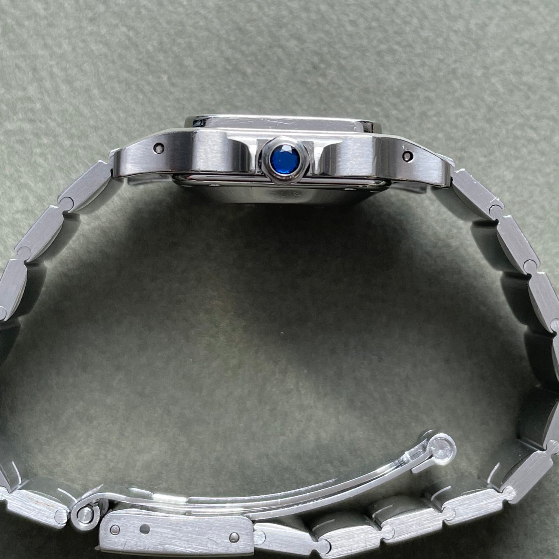 【Cartier】カルティエ<BR>サントスガルベ SMステンレス自動巻き永久保証書付き