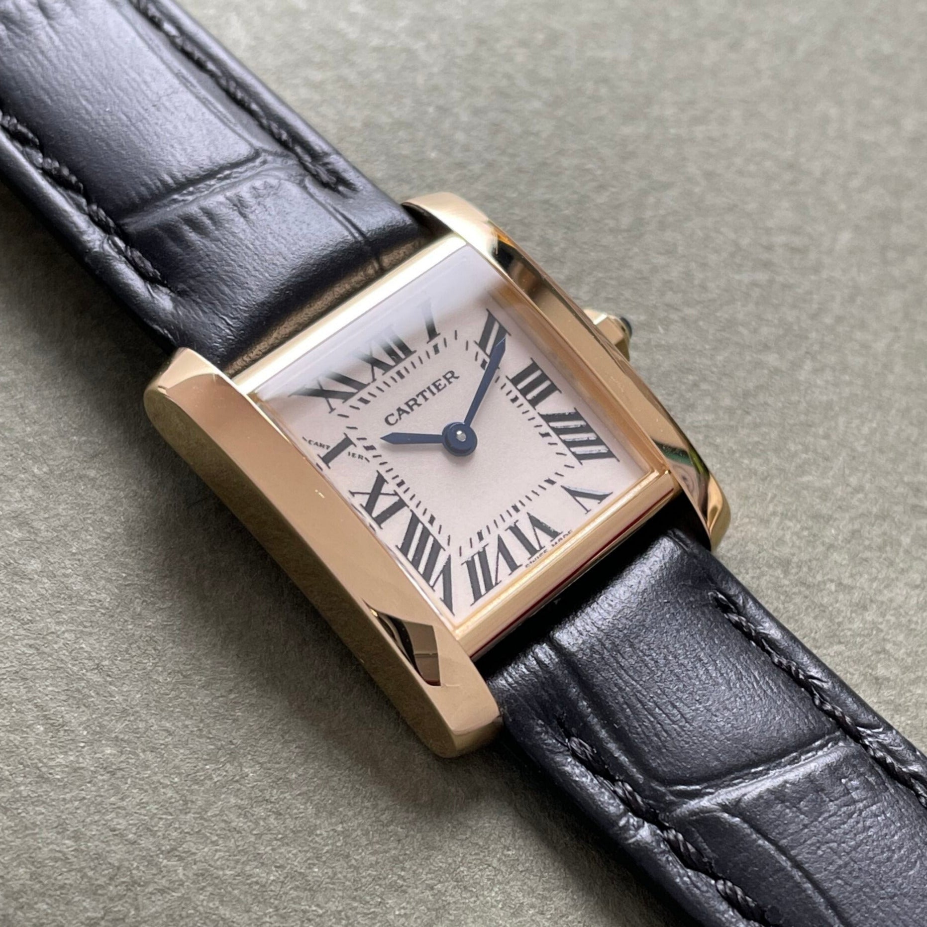 【Cartier】カルティエ<BR>タンクフランセーズ SM 18KYG 付属品付き