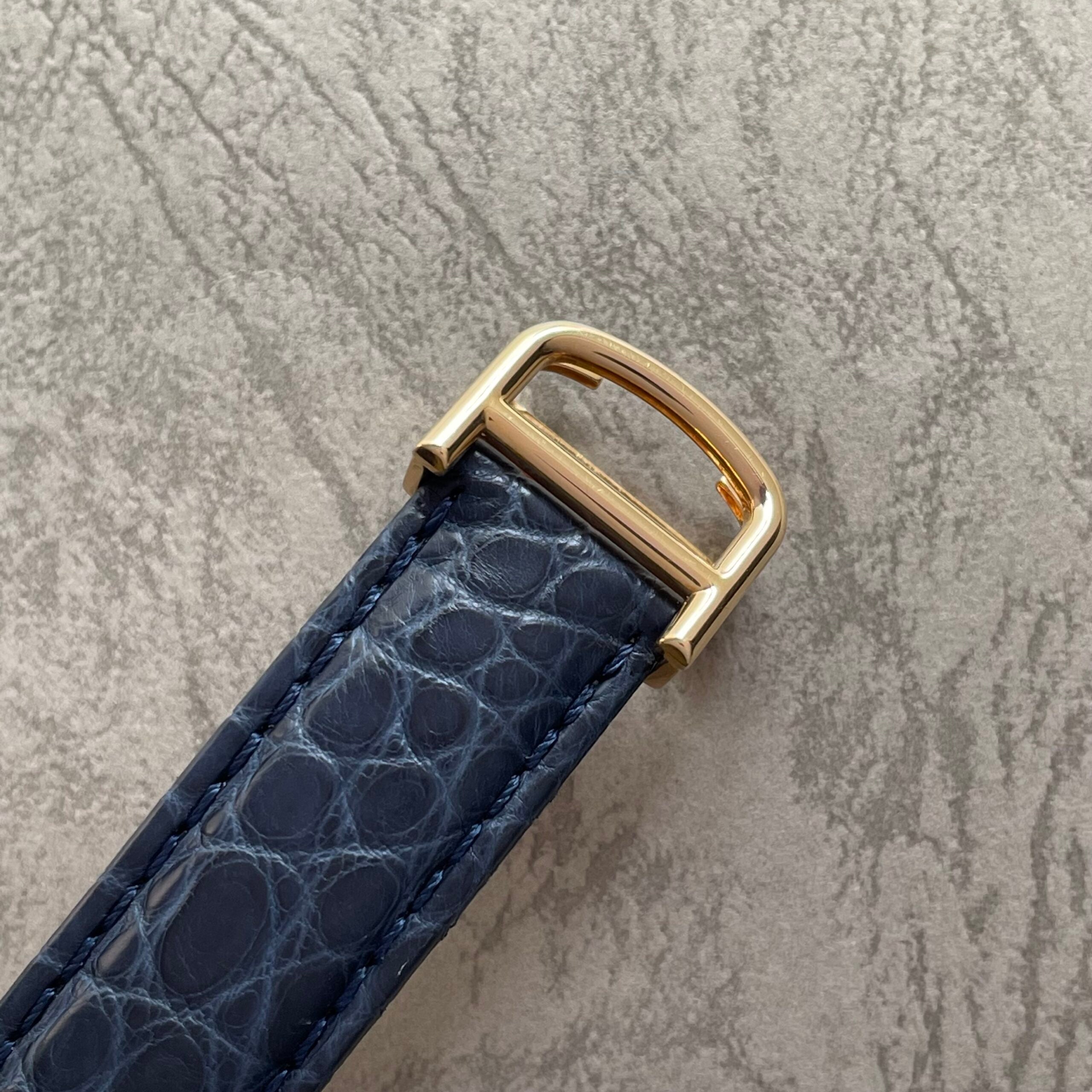 【Cartier】カルティエ<BR>タンクルイカルティエ LM18KYG PARIS表記 純正18金Dバックル付き