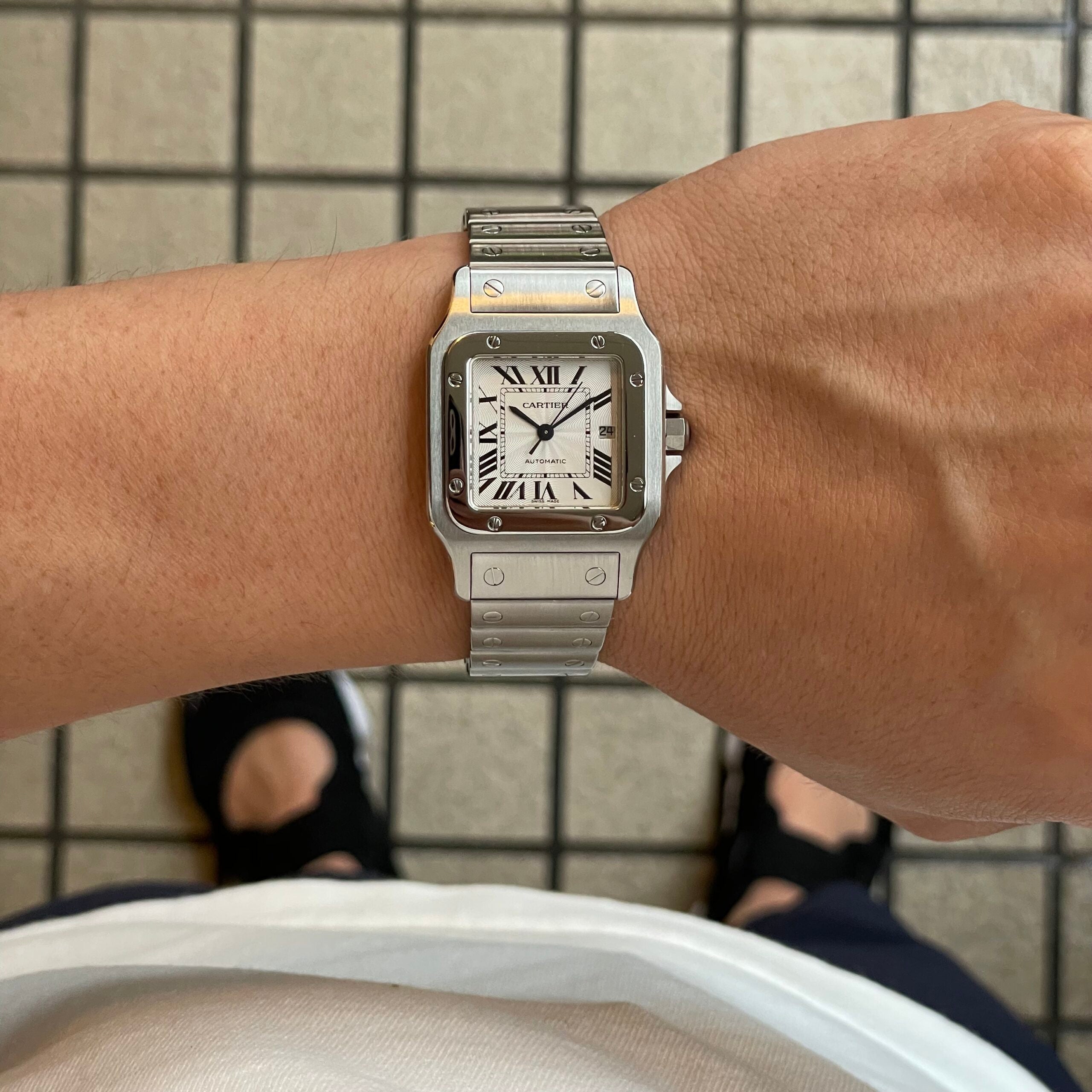 [CARTIER] Santosgalbe LM Late stainless steel