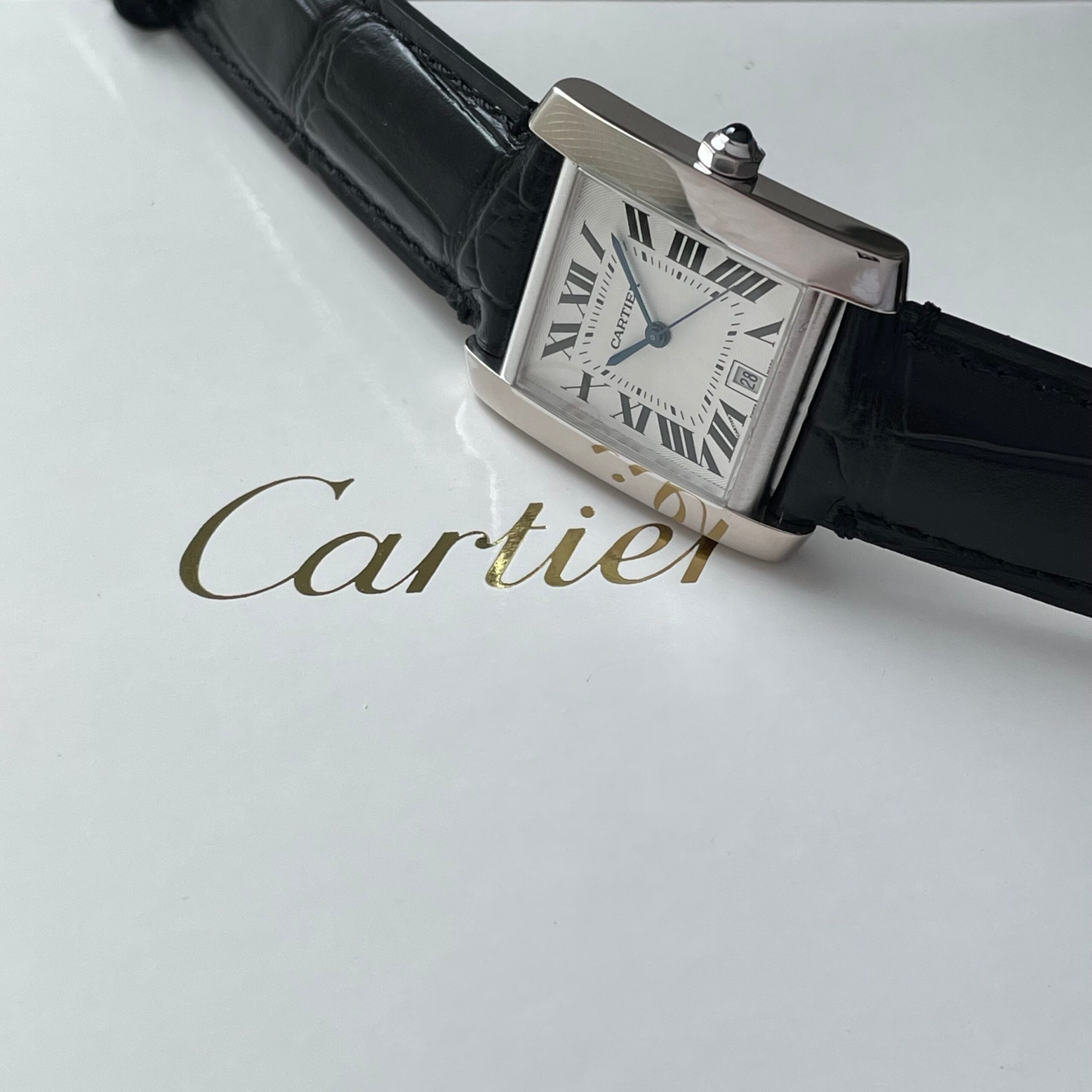 【Cartier】タンクフランセーズLM18KWG 付属品付き