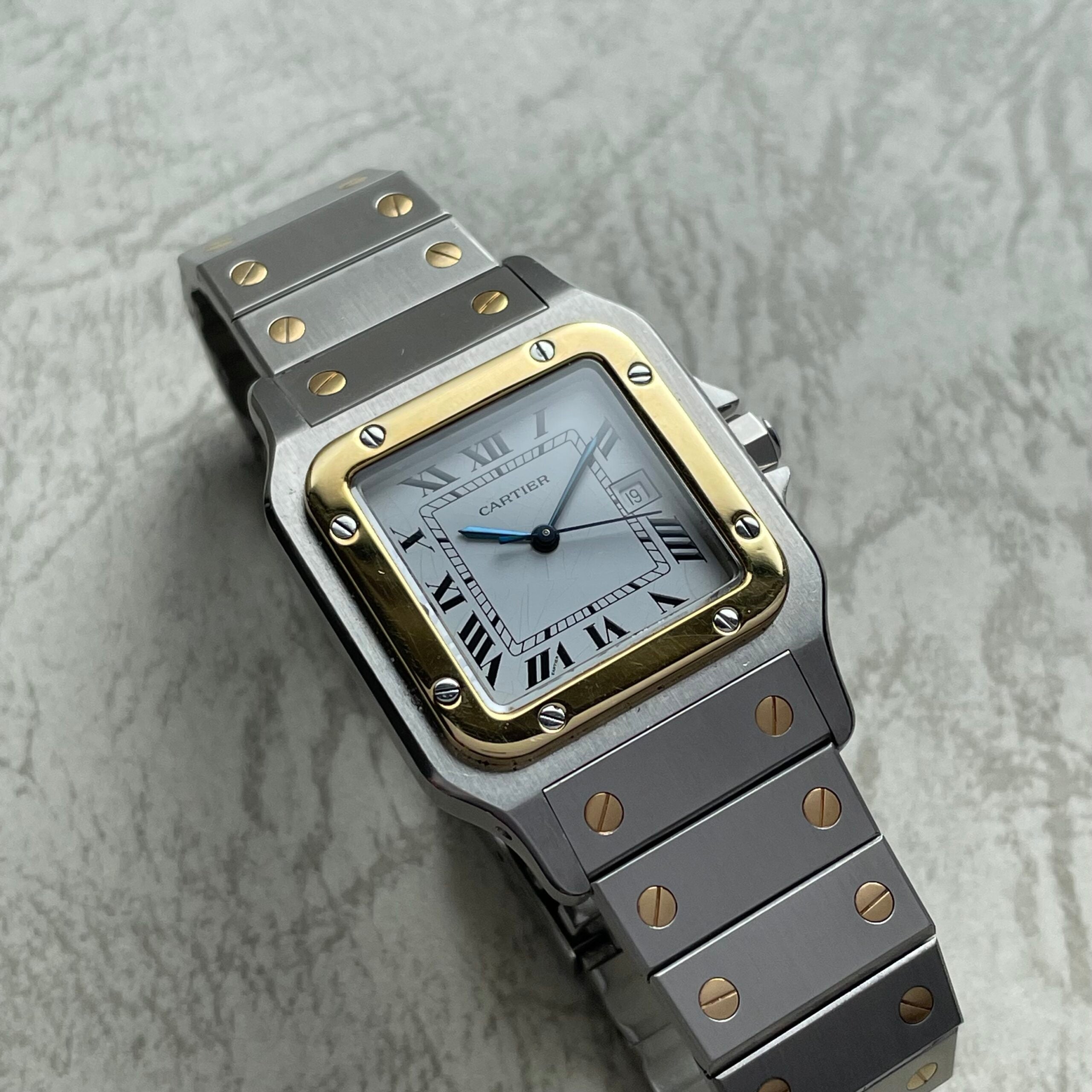 [Cartier] Santosgalbe LM Combination Automatic Wind